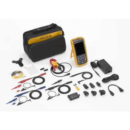 Fluke 123B/S ScopeMeter, 2CH, 20MHz + szoftver és hordtáska