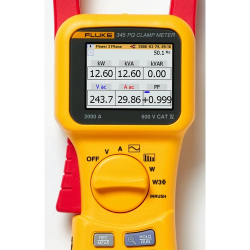 Fluke 345 - 1400A AC és 2000A DC hálózat analizáló lakatfogó