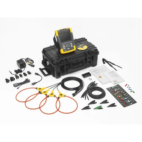 Fluke 437-II-BASIC 3-fázisú hálózat analizátor, 400Hz, lakatfogó nélkül
