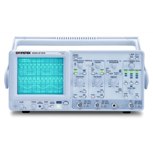 GW Instek GOS-6103 100MHz, 2CH analóg oszcilloszkóp