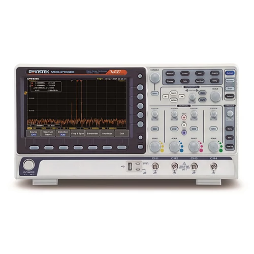 GW Instek MDO-2074EG 70MHz, 4CH digitális oszcilloszkóp, Spektrum analizátor, 25MHz 2CH arbitrázs generátor