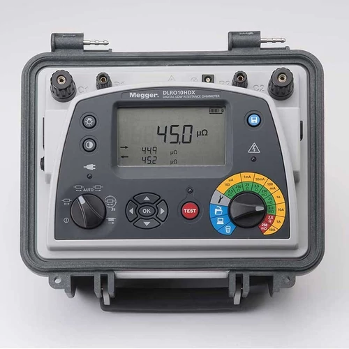 Megger DLRO-10HDX-DH4C-P2 Ducter ellenállásmérő DH4-C mérővezetékkel