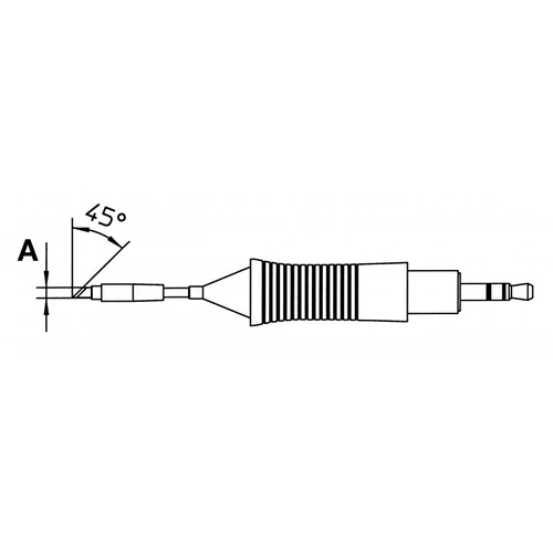 Weller RT 7 forrasztócsúcs 2.2 mm, 45 fok