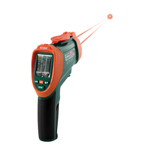 Extech VIR50 Vizuális infrahőmérő kettős lézerrel, 50:1, 2200 Celsius